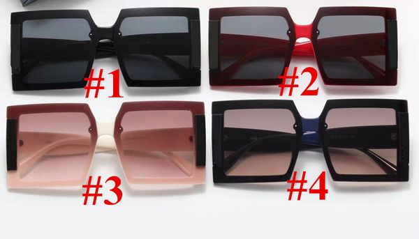 

square oversized sunglasses women big frame colorful sun glasses female mirror oculos gradient hip hop shades sunglasses, White;black