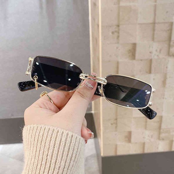 

gg designer cycle luxurious cc sunglasses hip hop glasses personalized rectangular glasses womens small net black tea retro hip hop sunglass, White;black