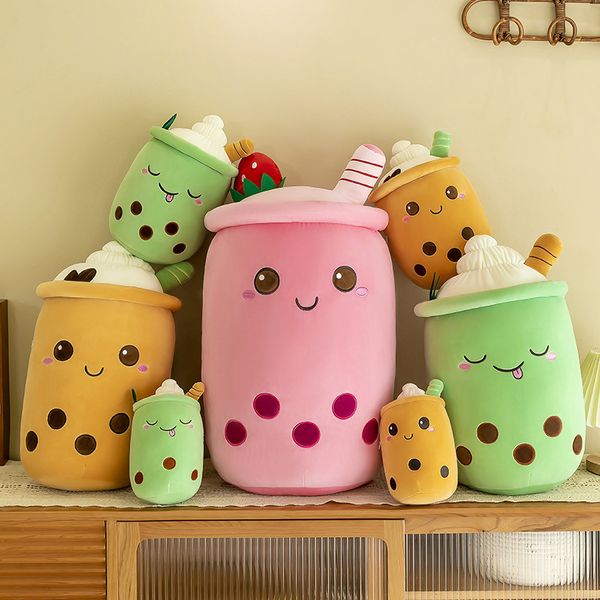 Andenken 13 Stile 23 cm Kawaii Milch Babo Teetasse Plüschtier Gefüllte Puppe Weiches Schlafhaltekissen Anime Kissen Niedliche Weihnachtsgeburtstagsgeschenke für Kinder 825 E3