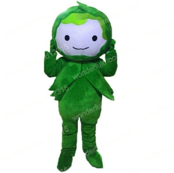 Costumi della mascotte di verdure verdi di Natale Vestito da vestito da personaggio dei cartoni animati di alta qualità Vestito da unisex per adulti per feste a tema all'aperto di Halloween