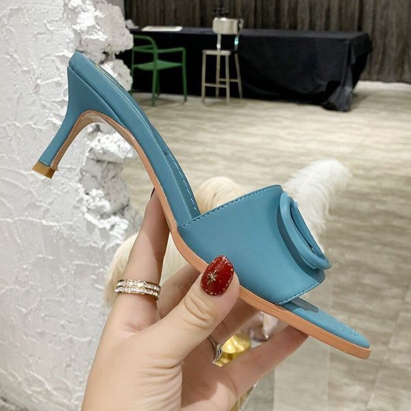 

summer elegant slippers designer fashion sandals fairy style pretty casual versatile high heels, Black