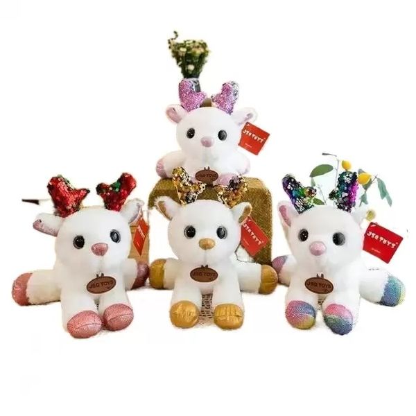 Criativo Cute Bonito Deer Deer Plush Brinquedos Desktop Ornaments Boneca Partido Casamento Lançando Pequenas Bonecas Empresa Anual Reunião Evento Presentes Crianças Presentes