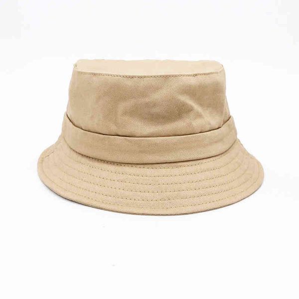 

luxury designer bucket hats summer bob cap solid color hat metal letter, Blue;gray