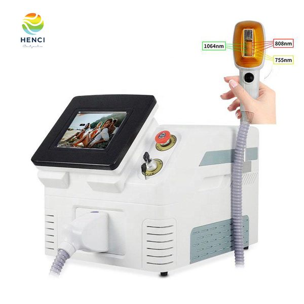 

factory direct sale 755 808 1064nm portable diode laser hair removal device, Black
