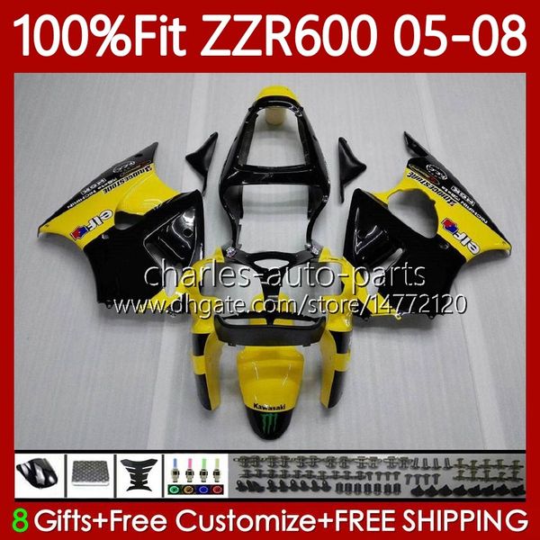 OEM Body Infection Flush для Kawasaki Ninja ZZR600 05-08 глянцевый фиолетовый новый ZX ZZR-600 600 CC 05 06 07 08 CoSling 38HC.26 ZZR 600C 600CC 2005 2006 2007 2008 100% FIT