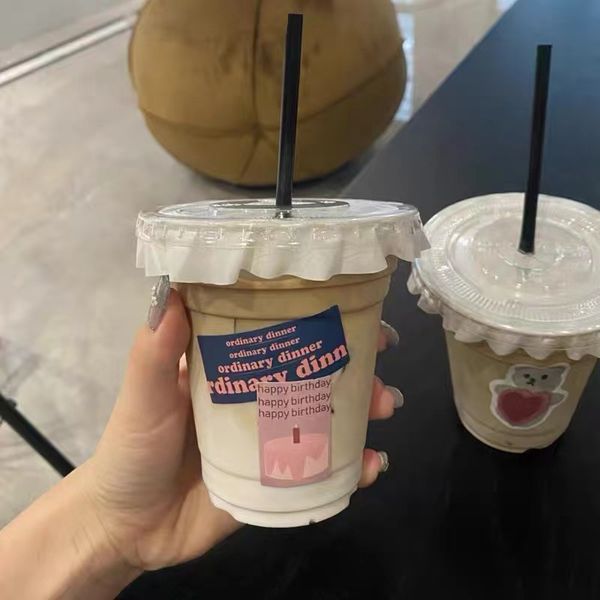 

90pcs coffee milk tea cup waterproof stickers