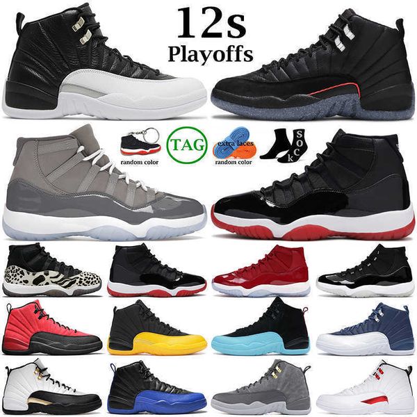 

men women basketball shoes 12s 12 playoffs royalty taxi reverse flu game the master university gold 11s cool grey cap and gown mens trainers