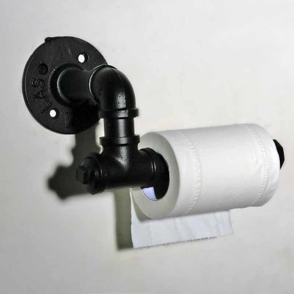 Kreativer Toilettenpapierhandtuchhalterrahmen Retrooil Bubbed Bronzeblack Rollzubehör Y200108
