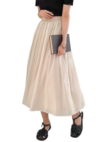 

dazy high waist flared skirt n9vn#, Black