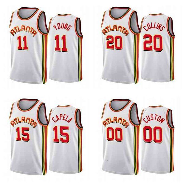 

basketball jersey trae 11 young 20 collins 2022-23 city white jerseys, Black