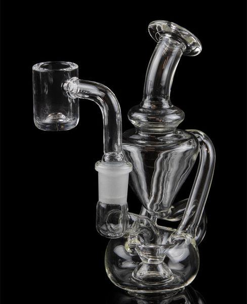 Mini plataformas de petróleo Bongueiros de copo BonG Shisha Gross Glass Water Tubs com Banger de 10mm Banger Dab Water Bongs