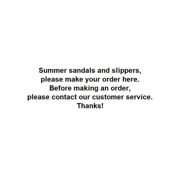 

slippers summer sandals men women with box wholesale 2023 old customers please contact our customer service for make order, Black