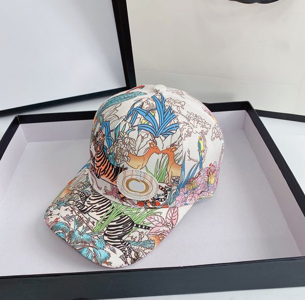 Cappellini con stampa di fiori Cappellini da uomo e da donna Hip Hop Cappelli firmati Sport all'aria aperta Viaggi Cappelli da sole di marca di alta qualità