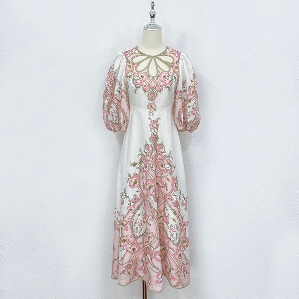 

2022 dress australia zim linen print dress, Black;gray