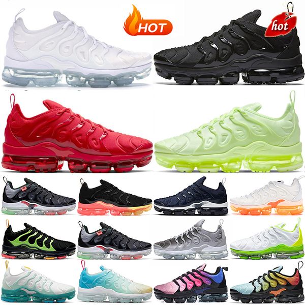 

men women tn plus running shoes mens sneaker orange coastal blue sunset metallic gold midnight navy triple red mens trainers outdoor sports, Black
