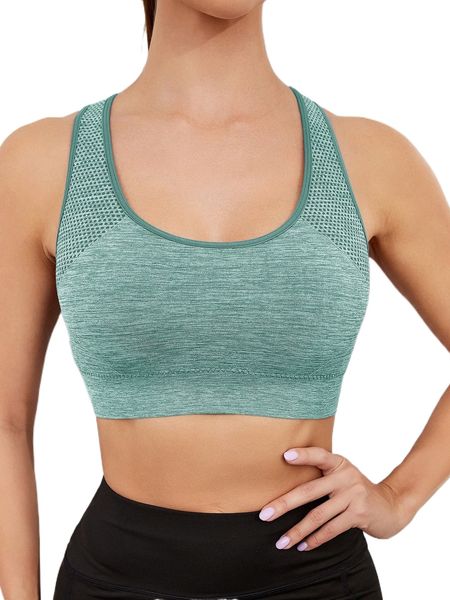

high support contrast binding sports bra v3we#, Gray