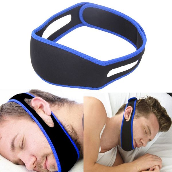 Cinturino per il mento anti russare Smettere di russare Cintura per smettere di russare Apnea del sonno Cinghie di supporto per il mento per donna Uomo Assistenza sanitaria Strumenti per il sonno