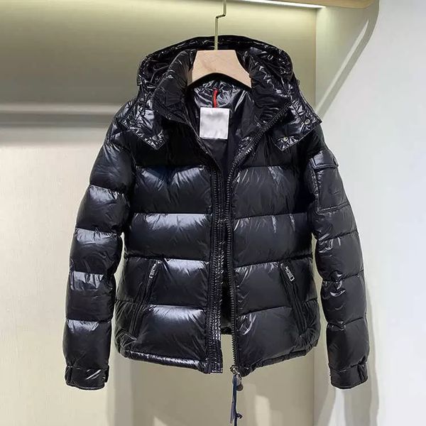 

quality brand down jacket winter white down duck parka men women coats, Black