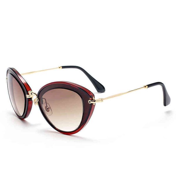 

2016 mujia style personalized sunglass fashion street p cat's eye sunglass smu51r, White;black