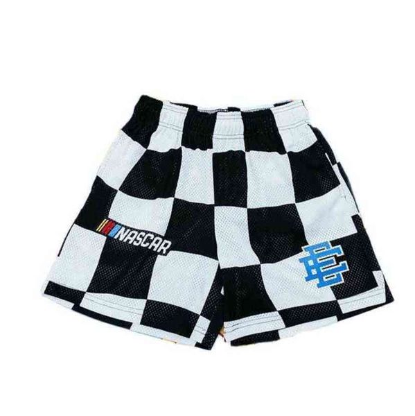 

mens fashion ee casual eric emanuel shorts designer luxury new york city skyline fitness basketball breathable short women summer gym workou, White;black