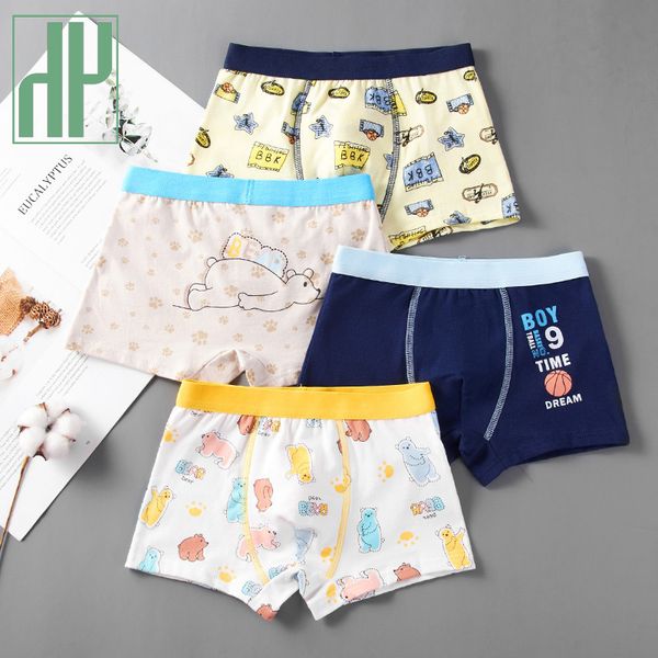 

wholesale 2pcs pure cotton boys boxer underpants children's panties cozy cartoon underwear middle small kids panty shorts, Camo