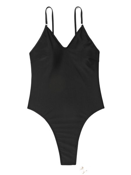 

plus solid one piece swimsuit q0ei#, White;black