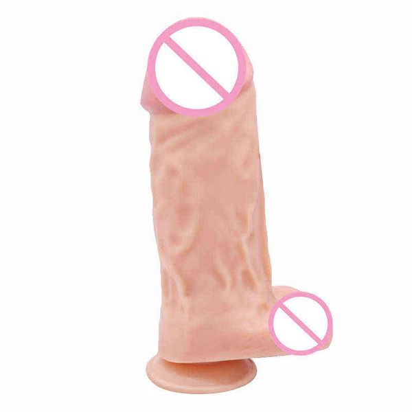 Nxy Dildo Super Large Dispositivo di masturbazione femminile Marito Moglie Divertimento Strumenti sessuali Imitazione del vero pene finto 220601