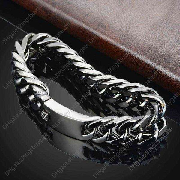 

chain bracelet men's fashion metal gold-plated bolt accessories party jewelry, Black