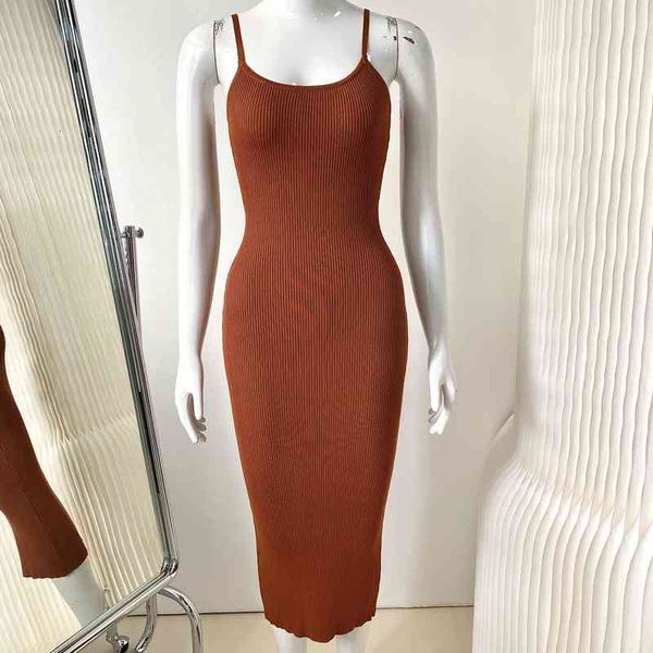 

casual dresses foreign trade original single spice girl sling off shoulder slim fitting bottoming with knitted medium length one-step dress, Black;gray