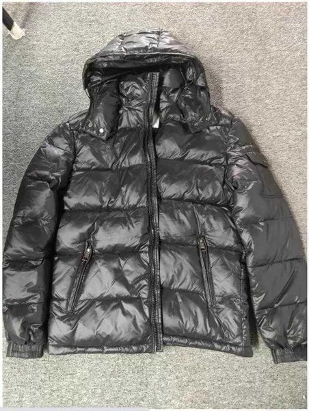 

mens down jackets parkas classic outerwear casual women coat outdoor feather keep warm winter jacket hooded cold protection windproof, Black
