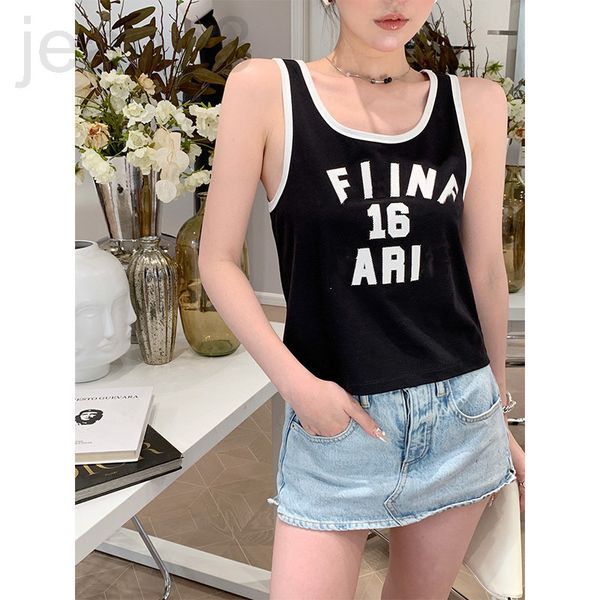 

women's tanks & camis designer french ce home 22 summer 16 letter pasted cloth embroidered sleeveless suspender vest women's inner, White