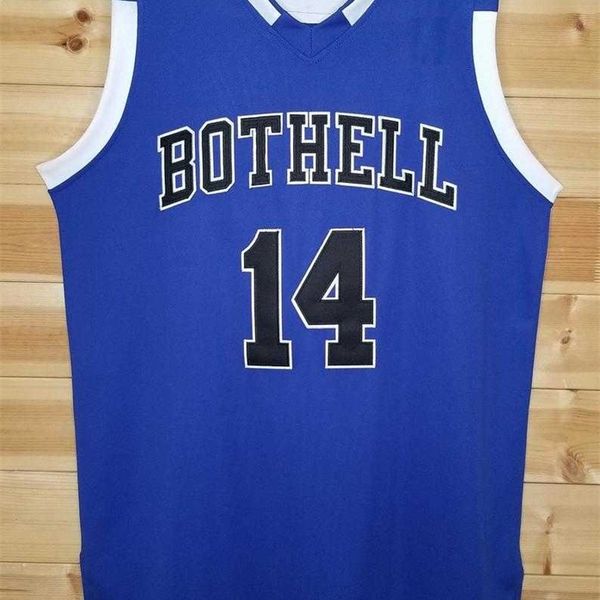 

sjzl98 #14 zach lavine bothell high school vintage throwback basketball jerseys,retro men's customized embroidery and stitched jersey, Black