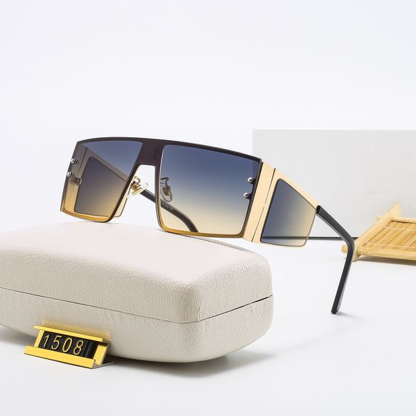 

luxury mens rectangle sunglasses for men women summer style pilot metal square plate full frame fashion polarized eyeglasses random box 1508, White;black