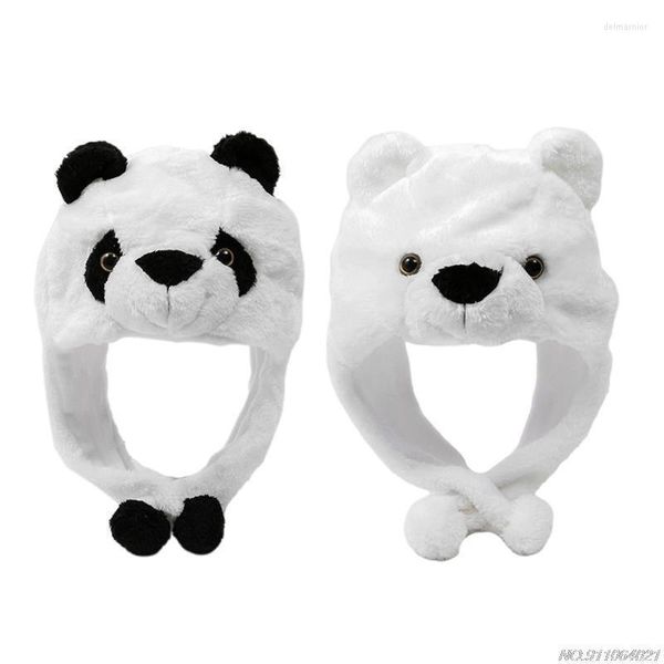 Berretto/teschio tappeti di cranio Halloween Animal Panda Cappello Chiesacenicale Puntiti per prestazioni del peloso Furry Exportelling Proppes Up Drop Delm22