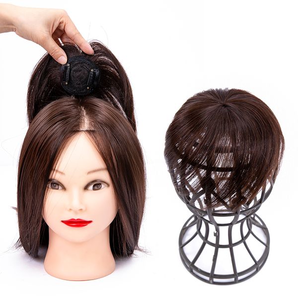 

accessories women breathable hair pieces 2 clip in one piece hair extension wig increase the amount of hair on the of the, Silver