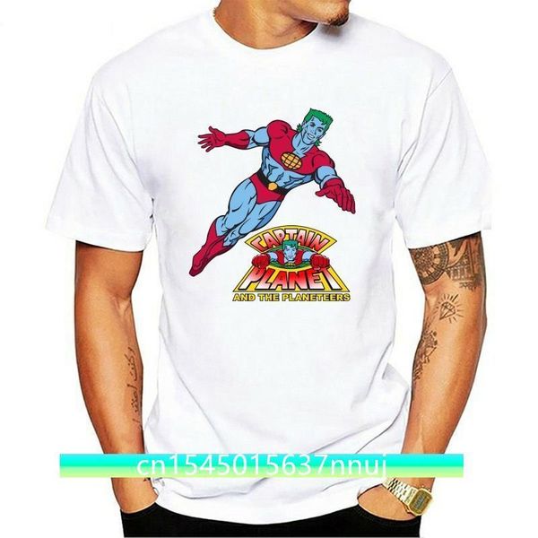 

designer captain planet t shirt 80s 90s retro cartoon vintage kids cult tv show tee custom printed tshirt wholesale tees 220702 tda3, White;black