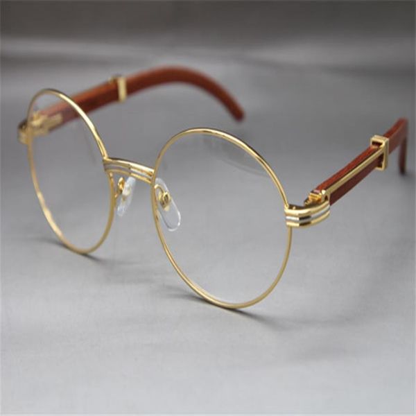 

whole-wood eyeglasses designer glasses frame women with box frames vintage glasses size:55-22-135mm silver323i, Silver