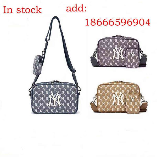 

50% discount bags mlb cnk2022 new ny cowboy couple embroidery old flower scale diagonal waist steamed stuffed bun female bag luxury designer