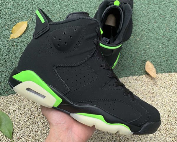 

jumpman shoes 6 electric green basketball shoe 6s black women men fashion trainers luxurys designer sneakers ship with box