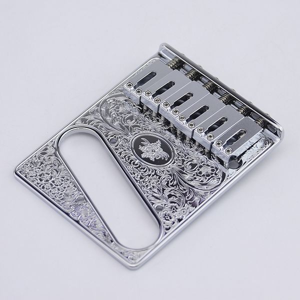 

electric guitar fixed bridge chrome