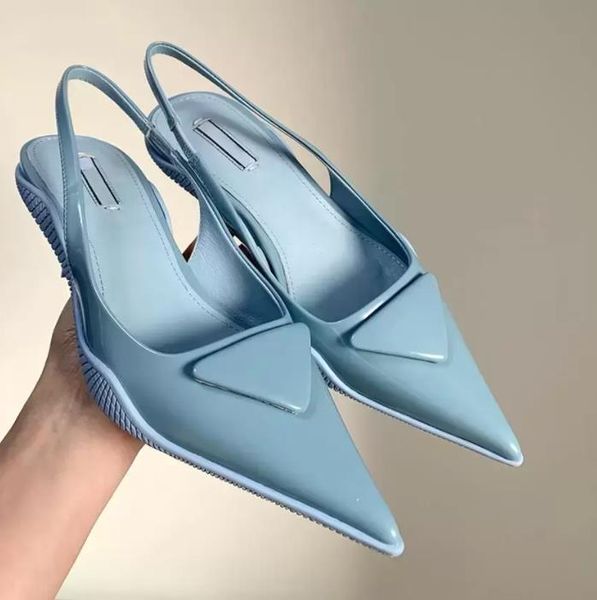 

fashion patent leather sandals high heels summer women flip flops flat loafer shoes slippers, Black