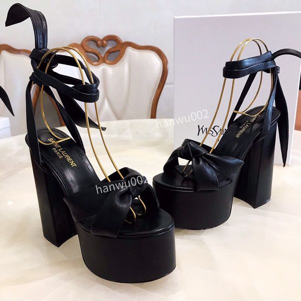 

2022 classic mid heeled boat shoe designer shoes leather thick heel high heels cowhide tassels round head metal button women dress shoes siz, Black
