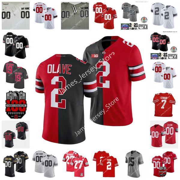 

2022 ncaa ohio state buckeyes custom stitched college football jersey 85 marcus baugh 53 randy gradishar 24 malik hooker 65 pat elflein 4 ku, Black