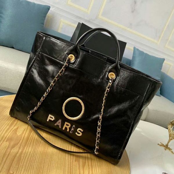 

fashion designer women's handbags beach bags brand ch luxury metal badge tote bag small mini evening handbag female capacity large leat, Black;red