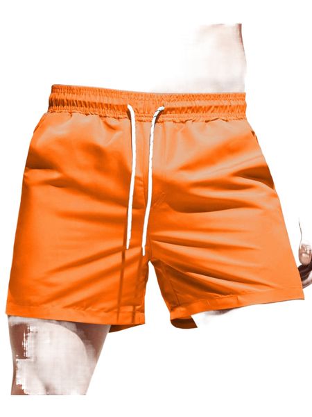 

men solid swim trunks s845#, White;black