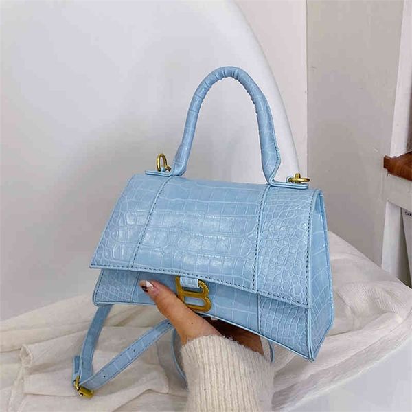 

fashion one shoulder bag female hourglass bag stone pattern foreign style staff small square bag texture small fragrance hand-held messenger