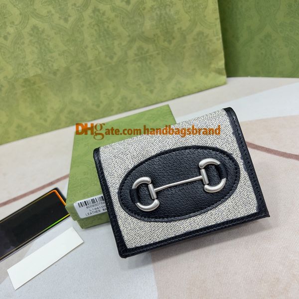 

621887 luxury designer card holder snap 1955 wallet classic womens casual credit card holders double g wallet real leather coin purse with g, Red;black