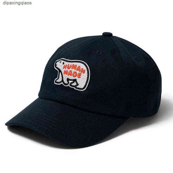 

designer ball caps nigo human made hat japanese pig polar bear mallard embroidered baseball cap soft cap, Blue;gray