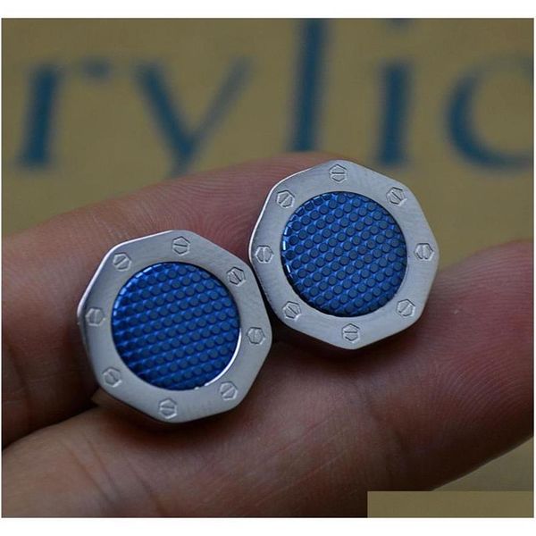 

luxury audemais plguet cufflinks for french man shirt cufflink silver black octagon cuff button as wedding groomsmen wear jewelry 244z