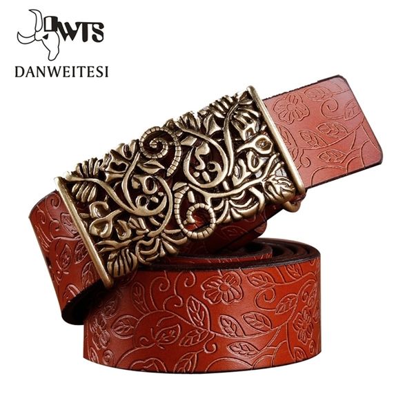 

[dwts] ceinture femme belt hand real leather woven strap needle buckle casual style luxury female women belts 220428, Black;brown